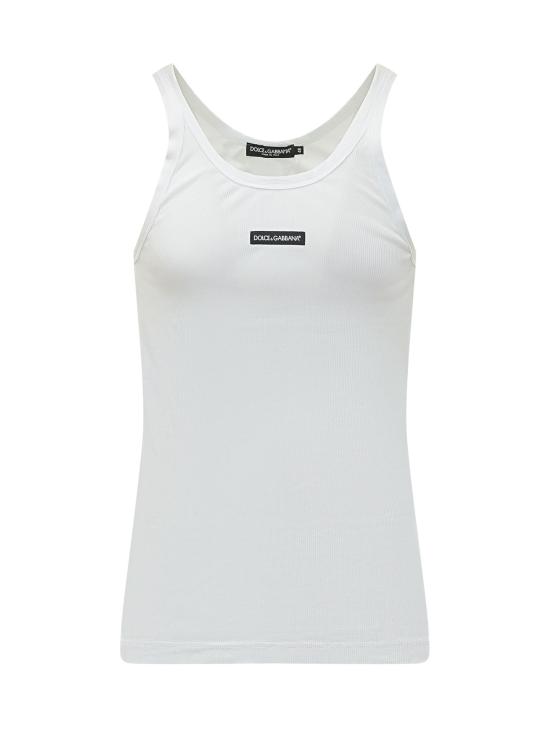 26SS 돌체앤가바나 민소매 티셔츠 G8PA8TG7P3I W0800 BIANCO OTTICO