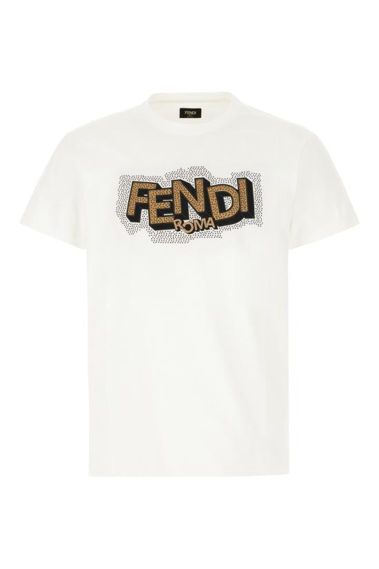 26SS 펜디 반팔 티셔츠 FY1319AW0W F0QA0 Bianco