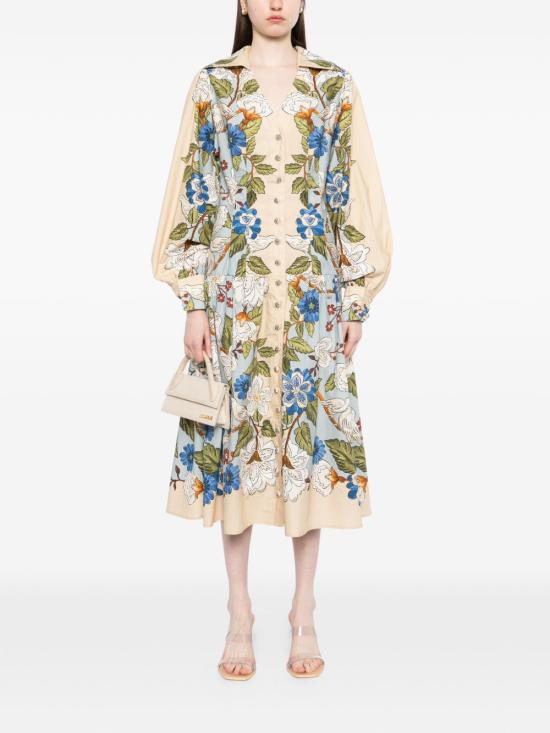 26SS 팜 리오 미디 원피스 328824 GARDENSCARFBLUE26046 Clear Blue - FARM RIO