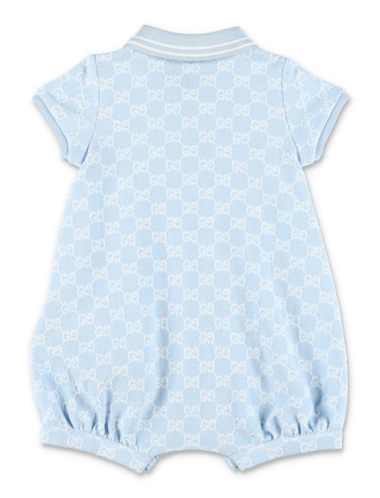 26SS [키즈] 구찌 캐주얼 세트 849683XJHBA 4914 BABY BLUE WHITE - GUCCI