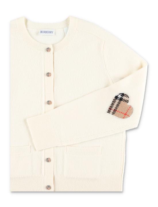 26SS [키즈] 버버리 가디건 8117186 A1452 Bianco - BURBERRY