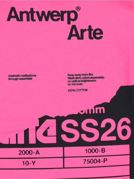 26SS 아르떼 앤트워프 반팔 티셔츠 SS26 099T BLACK Black - ARTE ANTWERP