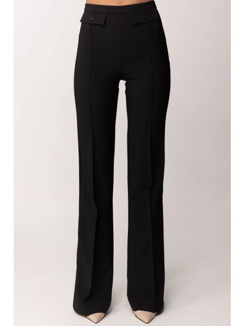 26SS 엘리자베타프랜치 스트레이트 팬츠 PA18362E2 110 Black - ELISABETTA FRANCHI