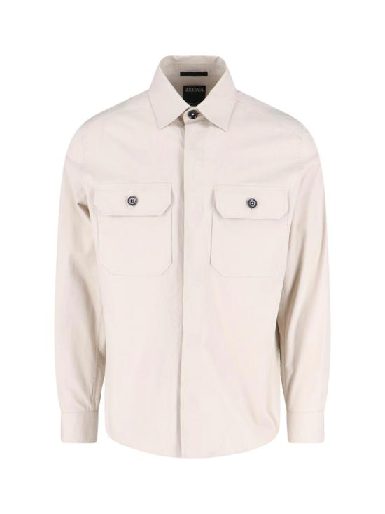 26SS 에르메네질도제냐 긴팔 셔츠 RUHV16A3 SOT8B N01G White