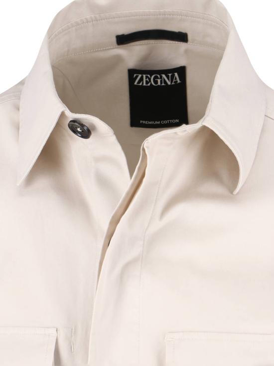 26SS 에르메네질도제냐 긴팔 셔츠 RUHV16A3 SOT8B N01G White - ERMENEGILDO ZEGNA