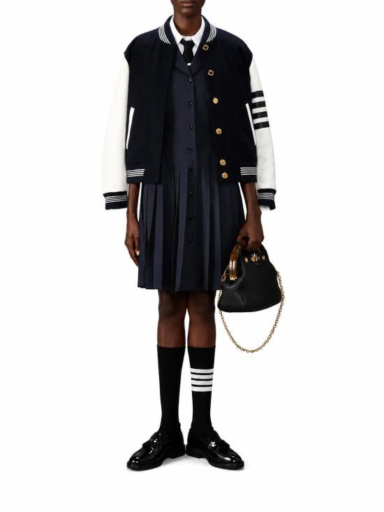 26SS 톰브라운 스트레이트 팬츠 FDSF49UF1063 415 NAVY - THOM BROWNE