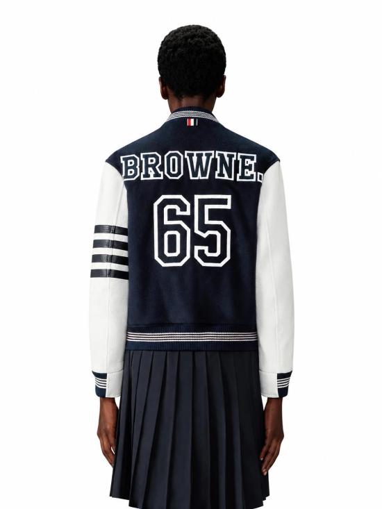 26SS 톰브라운 봄버 자켓 FBD071EF1027 415 NAVY - THOM BROWNE