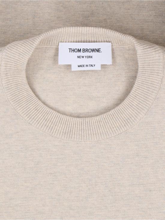  톰브라운 코튼 크레이프 4바 풀오버 MKA202A 00219 260 Beige - THOM BROWNE