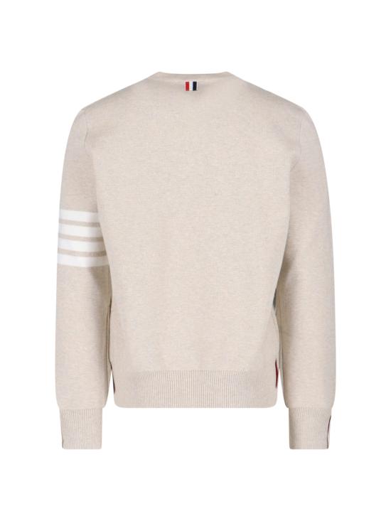  톰브라운 코튼 크레이프 4바 풀오버 MKA202A 00219 260 Beige - THOM BROWNE
