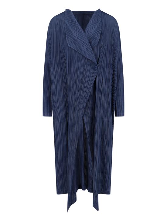 26SS 플리츠플리즈 코트 PP66JA114 78 Blue