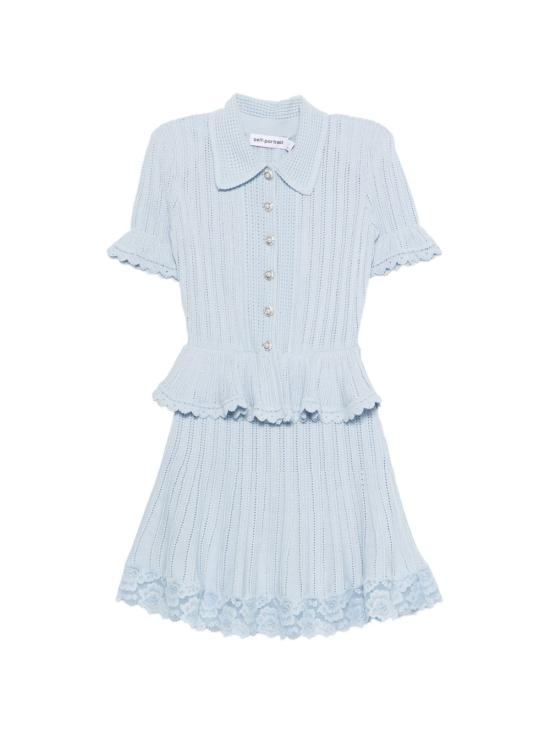 26SS 셀프 포트레이트 숏 원피스 SS26 049SA BL BLUE Clear Blue