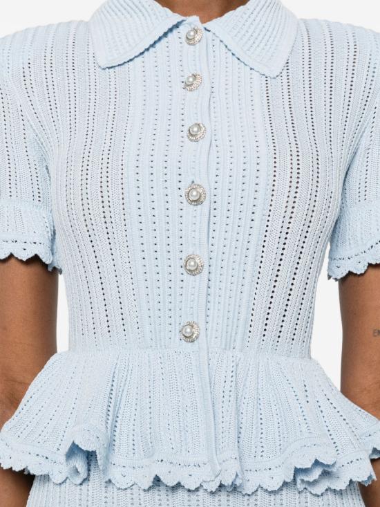 26SS 셀프 포트레이트 숏 원피스 SS26 049SA BL BLUE Clear Blue - SELF PORTRAIT