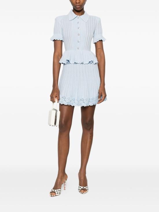 26SS 셀프 포트레이트 숏 원피스 SS26 049SA BL BLUE Clear Blue - SELF PORTRAIT