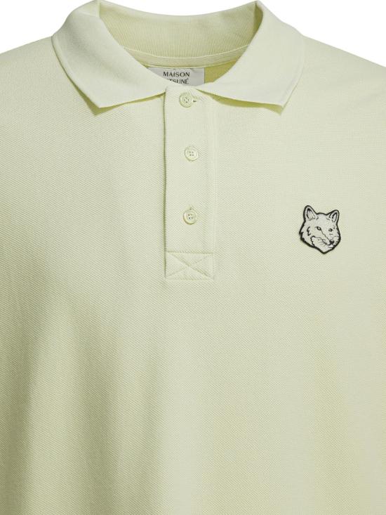 26SS 메종키츠네 폭스 헤드 오버사이즈 폴로 티셔츠 PM00211KP00010479 GREEN - MAISON KITSUNE