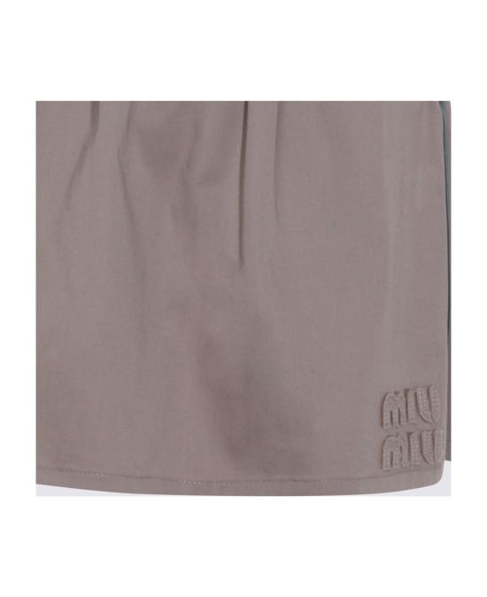 26SS 미우미우 숏 스커트 MG2638SOOO19CT F0D3K KAKIVERDE F0D3K KAKI VERDE - MIU MIU