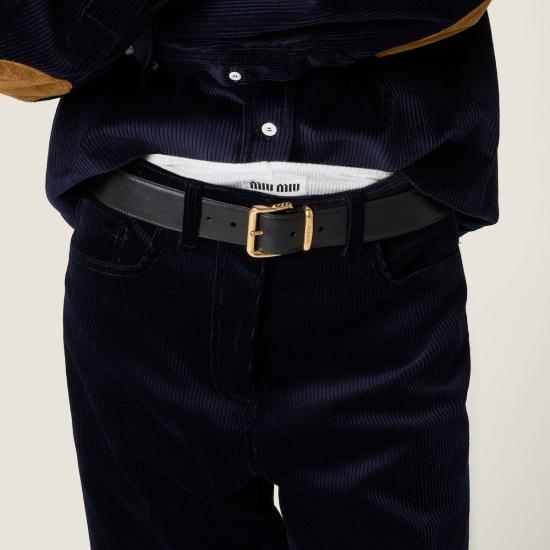 26SS 미우미우 스트레이트 팬츠 MP1950SOOO18SZ F0008 BLEU - MIU MIU