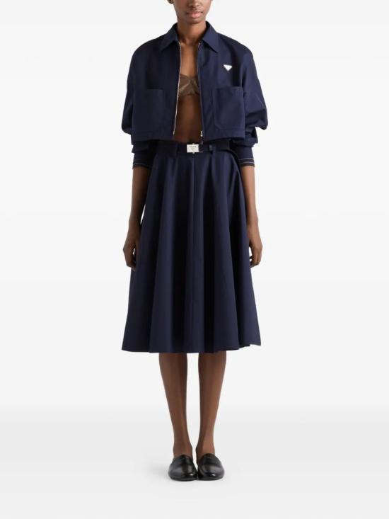 26SS 프라다 미디 스커트 P128IHSOOO187P F0008 BLEU - PRADA