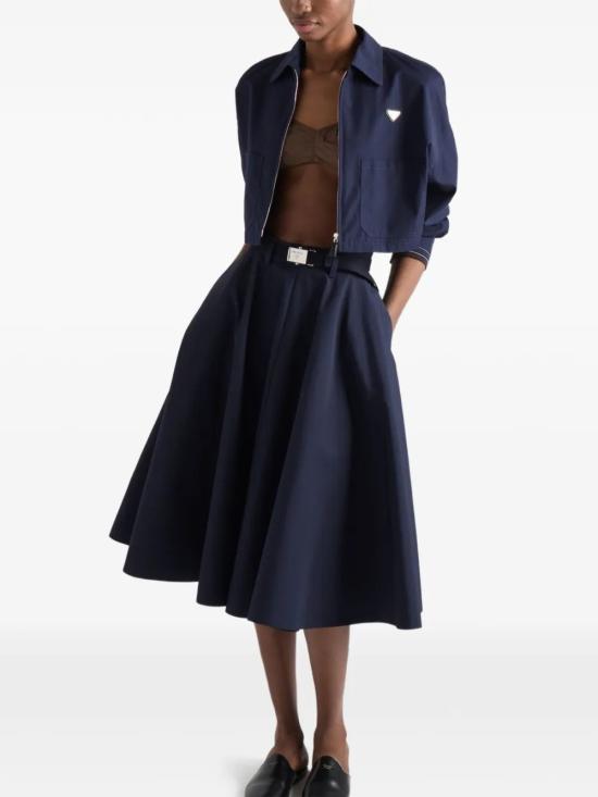 26SS 프라다 미디 스커트 P128IHSOOO187P F0008 BLEU - PRADA