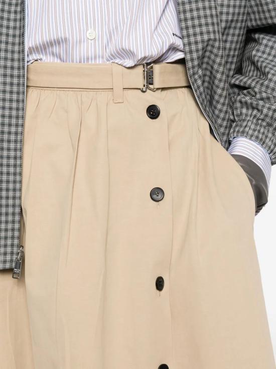 26SS 프라다 미디 스커트 P127IHSOOO17ID F0065 CORDA - PRADA