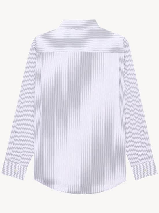 26SS 생로랑 긴팔 셔츠 859779Y2N03 9787 BIANCO BLACK STRIPE - SAINT LAURENT