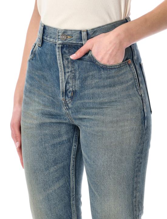 26SS 생로랑 스트레이트 팬츠 813269Y11CA 4939 MID BLUE - SAINT LAURENT