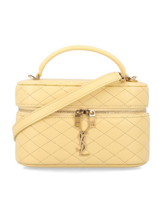26SS 생로랑 램스킨 가비 베니티 백 7667311EL07 7555 SOFT LEMON