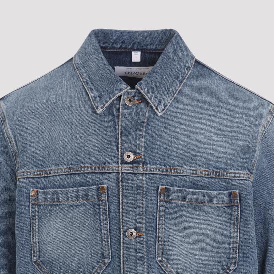 26SS 오프화이트 데님 자켓 44MYE09QS26D002400 LIGHT BLUE - OFF WHITE