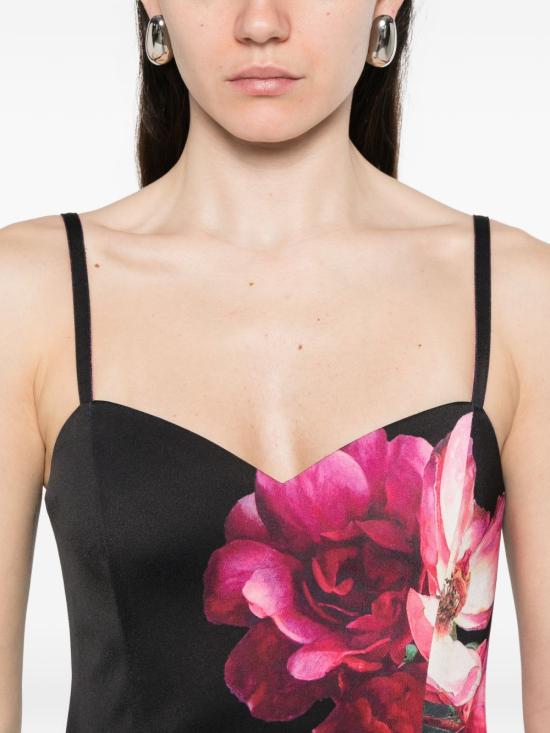 26SS 앨리스 앤 올리비아 미디 원피스 CC602P21510E034 BLACK - ALICE & OLIVIA