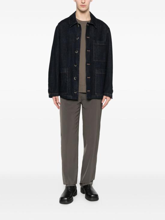 26SS 엠포리오 아르마니 스트레이트 팬츠 EM000763AF21368U6200 BROWN - EMPORIO ARMANI