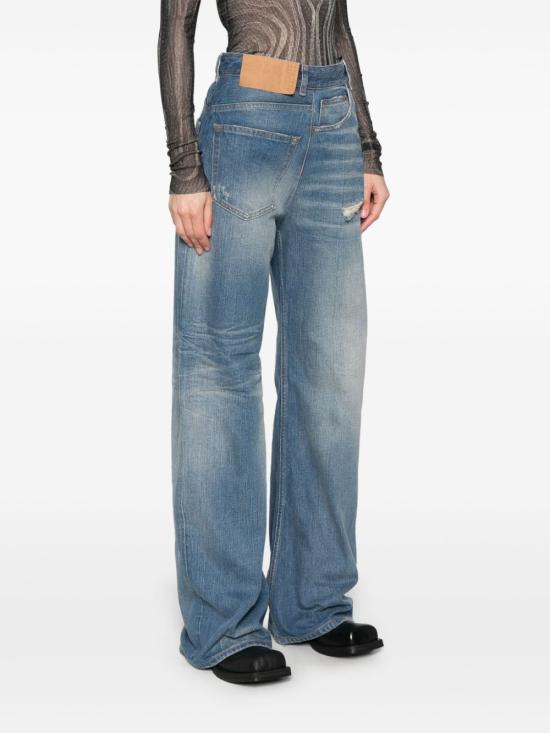 26SS MM6 메종마르지엘라 Twist 와이드레그 진 S52LA0243M30016961 BLUE - MM6 MAISON MARGIELA