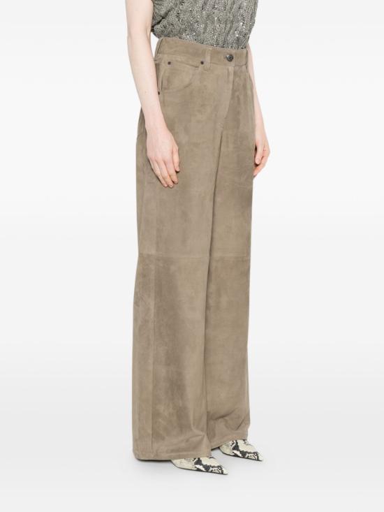 26SS 브루넬로 쿠치넬리 스트레이트 팬츠 M0CLFP9187C8850 BROWN - BRUNELLO CUCINELLI