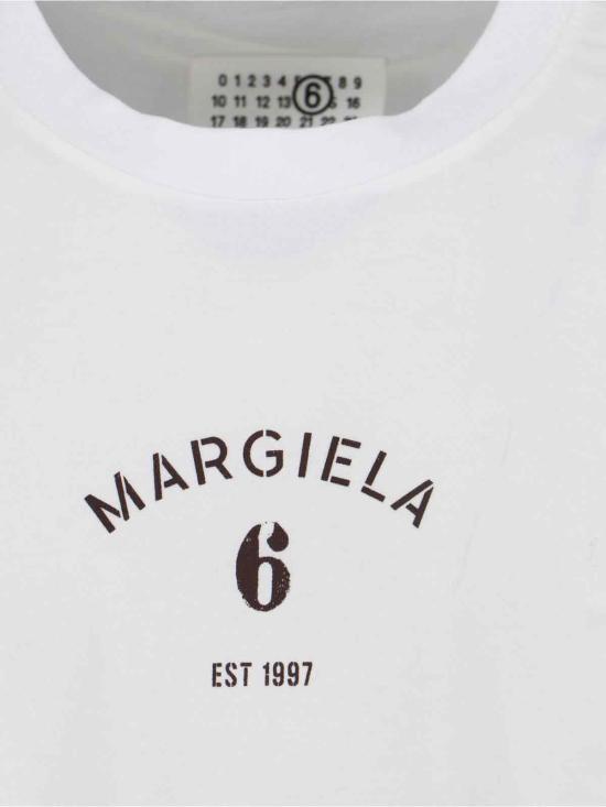 26SS MM6 메종마르지엘라 반팔 티셔츠 SH2GC0038 M20048 101 White - MM6 MAISON MARGIELA