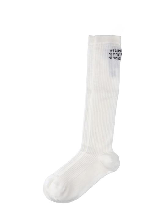26SS MM6 메종마르지엘라 양말 S62TL0049 M13278 101 White - MM6 MAISON MARGIELA