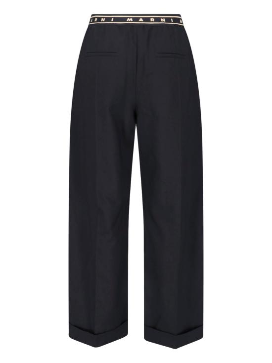 26SS 마르니 스트레이트 팬츠 PAMA0633U0 UTW839 00N99 Black - MARNI