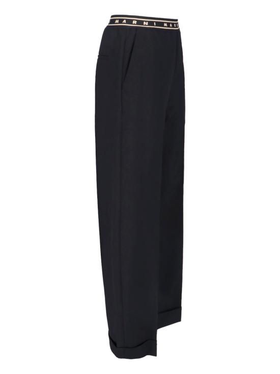 26SS 마르니 스트레이트 팬츠 PAMA0633U0 UTW839 00N99 Black - MARNI