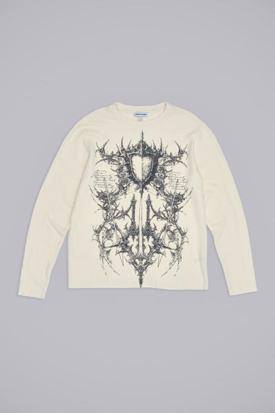 26SS 제이디드 런던 긴팔 티셔츠 JALU261CRTS037IV IVORY DOM