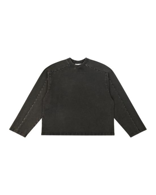 26SS 엔타이어 스튜디오 긴팔 티셔츠 ENTU261PRTS024BK WASHED BLACK DOM
