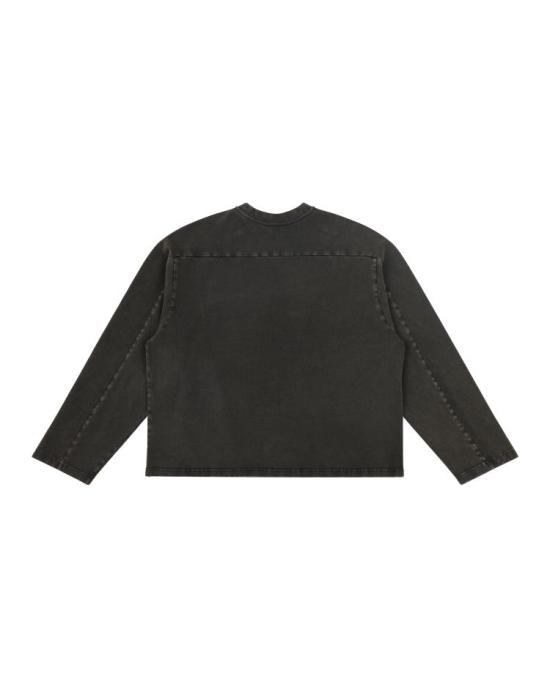 26SS 엔타이어 스튜디오 긴팔 티셔츠 ENTU261PRTS024BK WASHED BLACK DOM - ENTIRE STUDIOS
