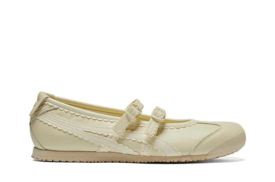  오니츠카타이거 플랫 슈즈 1182A660 752 IVORY CREAM DOM
