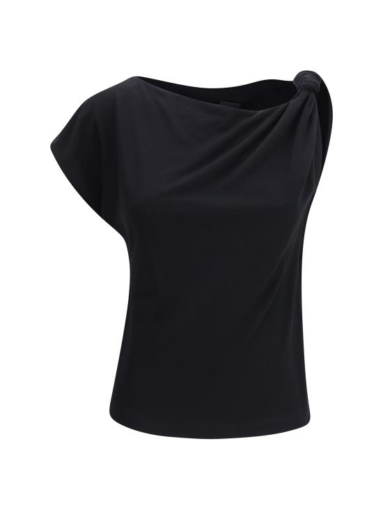 26SS 핑코 반팔 티셔츠 106373A35D Z99 BLACK