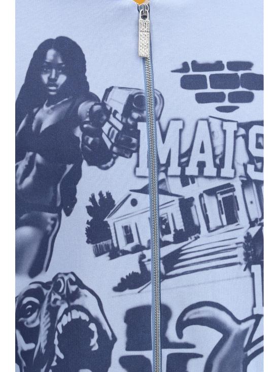 26SS 피디에프 후드 티셔츠 DFM55022TJ103 MAISL LIGHT BLUE - PDF