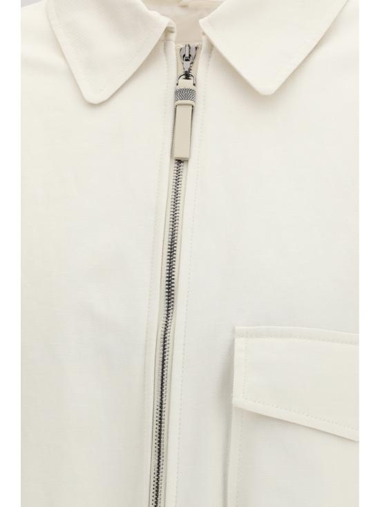 26SS 브루넬로 쿠치넬리 자켓 ML1187662 C9002 WHITE - BRUNELLO CUCINELLI