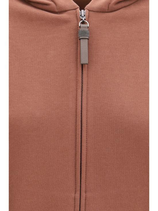 26SS 브루넬로 쿠치넬리 후드 티셔츠 MN05NHF406 C9326 BROWN - BRUNELLO CUCINELLI