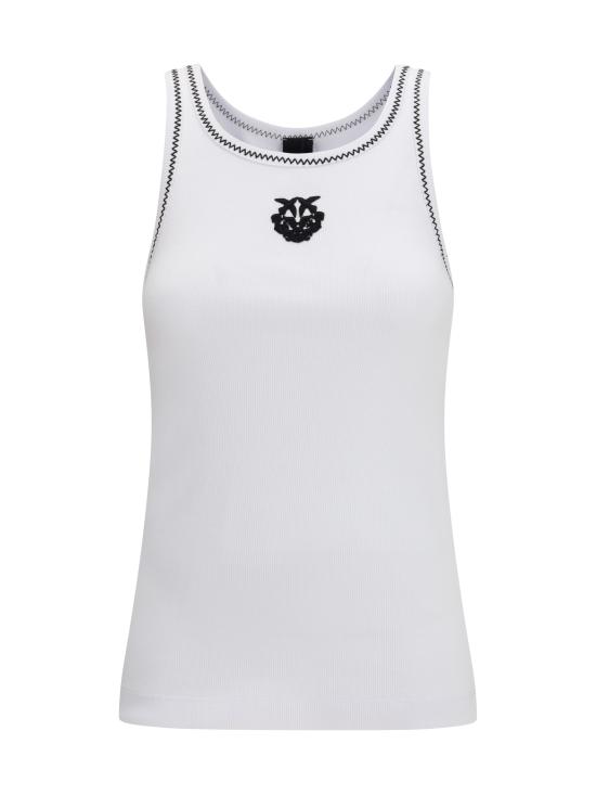 26SS 핑코 반팔 티셔츠 106816A3AL ZZ1 WHITE