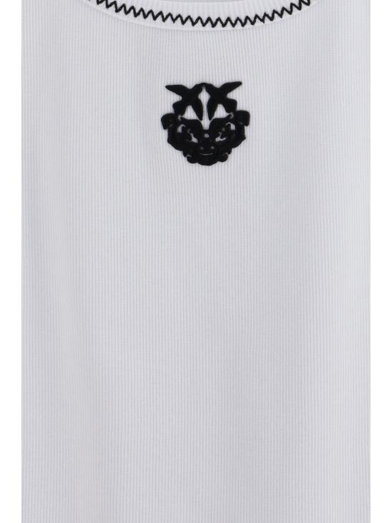 26SS 핑코 반팔 티셔츠 106816A3AL ZZ1 WHITE - PINKO