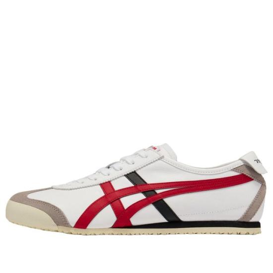  오니츠카타이거 멕시코 66 스니커즈 1183C102 105 WHITE CLASSIC RED DOM