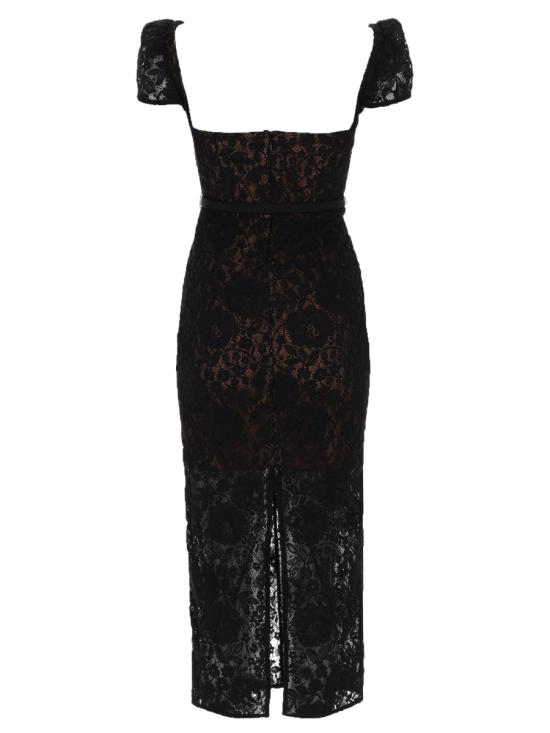 26SS 셀프 포트레이트 롱 원피스 RS26 173MA B BLACK - SELF PORTRAIT