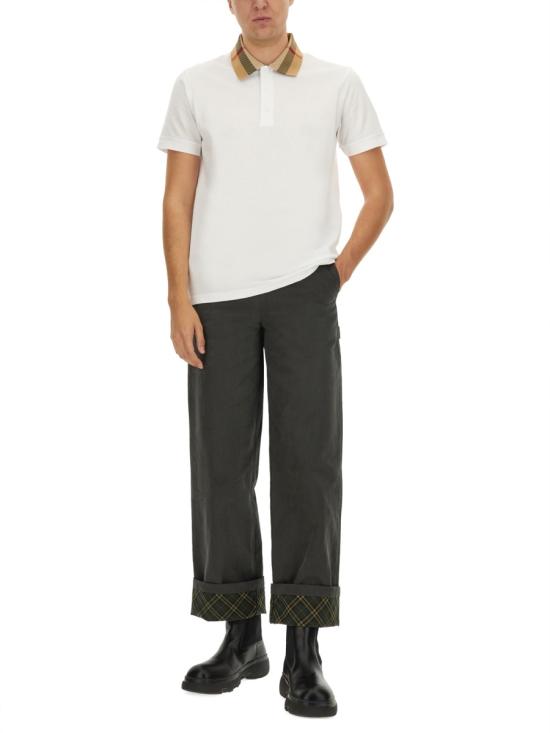 26SS 버버리 코튼 폴로 셔츠 8071621 A1464 WHITE - BURBERRY