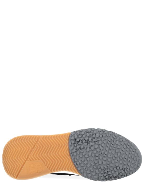 26SS 브루넬로 쿠치넬리 코튼 니트 세미 폴리쉬드 카프스킨 러너 MZUPMBO252 CIK10 BLACK - BRUNELLO CUCINELLI