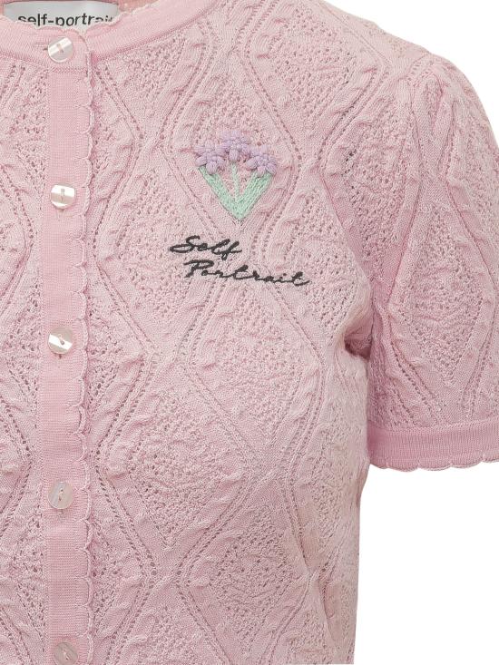 26SS 셀프 포트레이트 반팔 티셔츠 SS26057TP PINK - SELF PORTRAIT